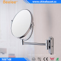 Cosmetic 3X Brass Chrome Plated Wall Mounted Mirror